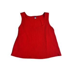 Old Navy Bright Red Tank Top Plus Size 3x